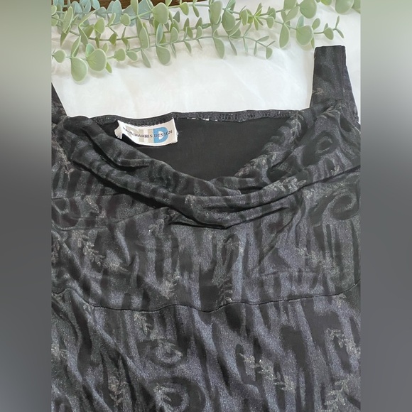 Vintage Paul Harris Designs Y2K Fairy Grunge Whimsigoth Cowlneck Mini Dress - Picture 7 of 10